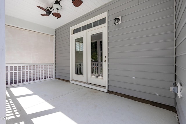 1127 Timbercut Dr, Durham, NC 27703 - unfurnished sunroom with a ceiling fan