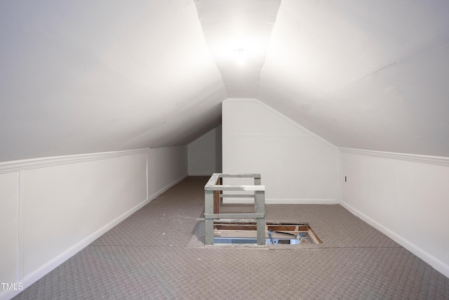 2423 Farthing St, Durham, NC 27704 - additional living space with carpet flooring and lofted ceiling