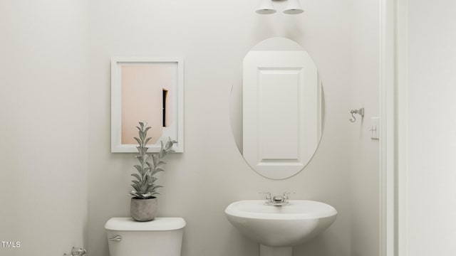 221 Carova Bnd, Apex, NC 27539 - bathroom with toilet and a sink