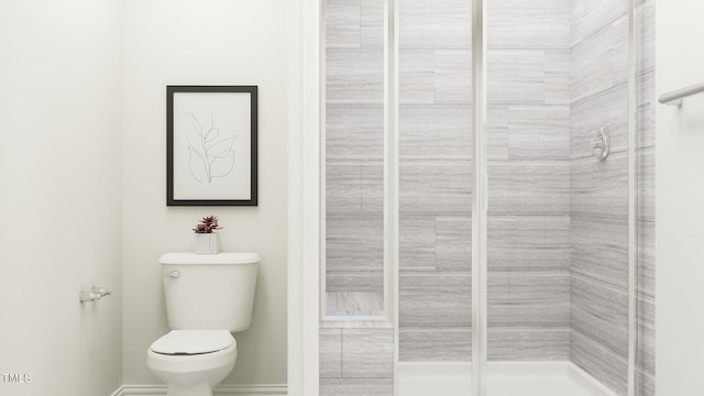 221 Carova Bnd, Apex, NC 27539 - full bathroom with toilet and tiled shower