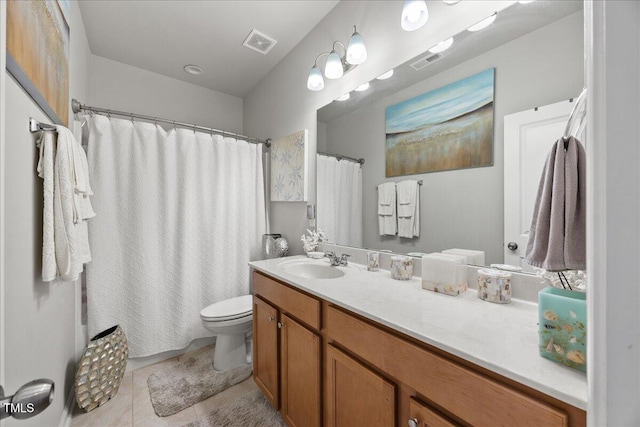 601 Richlands Cliff Dr, Youngsville, NC 27596 - full bath with vanity, tile patterned floors, and a shower with curtain