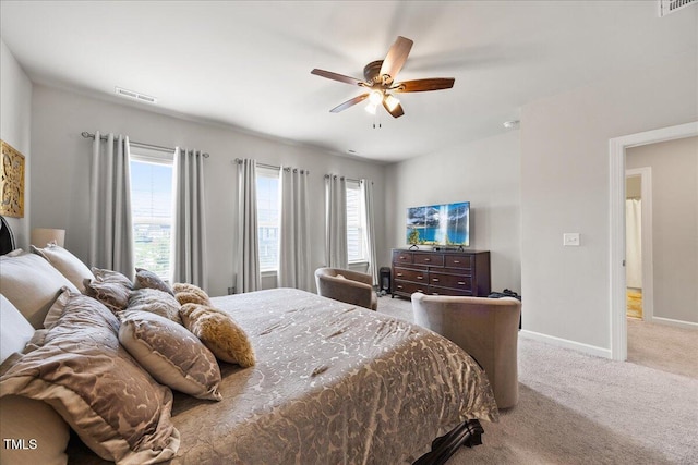 601 Richlands Cliff Dr, Youngsville, NC 27596 - carpeted bedroom featuring baseboards and ceiling fan