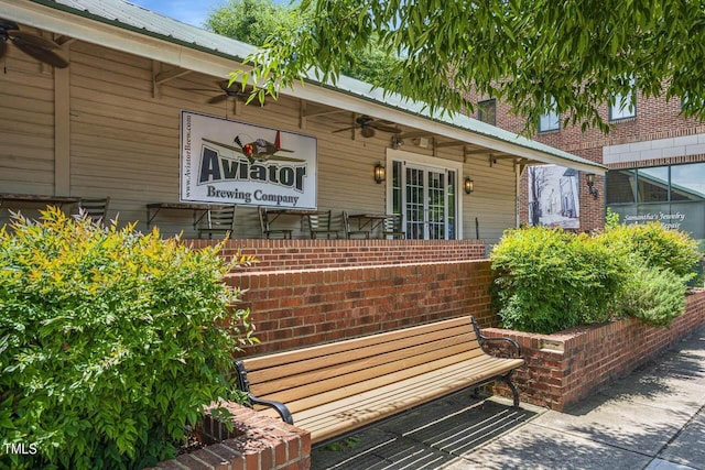 124 Sugar Run Dr Unit 11, Fuquay Varina, NC 27526 - entrance to property featuring ceiling fan and a metal roof