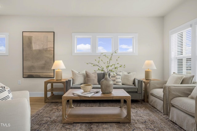 124 Sugar Run Dr Unit 11, Fuquay Varina, NC 27526 - living area with wood finished floors and baseboards
