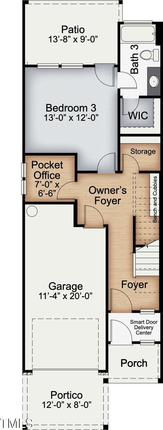 124 Sugar Run Dr Unit 11, Fuquay Varina, NC 27526 - view of room layout