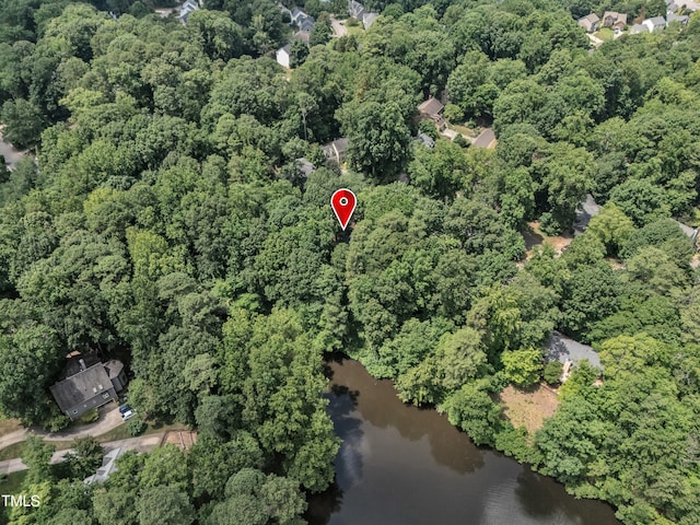 103 Javelin Ct, Cary, NC 27513 - aerial view of property's location featuring a large body of water and a heavily wooded area