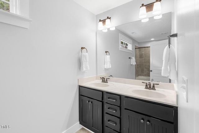 1920 Hart St, Durham, NC 27703 - bathroom featuring double vanity and tub / shower combination