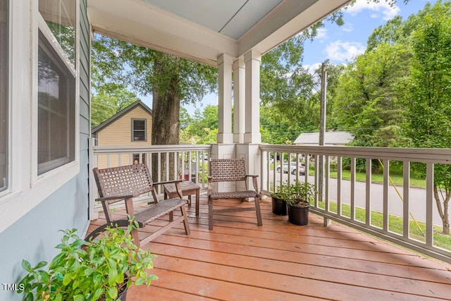 1920 Hart St, Durham, NC 27703 - view of wooden terrace