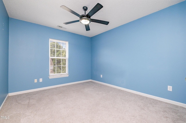 2241 Spruce Shadows Ln, Raleigh, NC 27614 - carpeted spare room featuring ceiling fan and a textured ceiling
