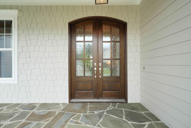 121 Hardy Oaks Way, Holly Springs, NC 27540 - doorway to property with french doors