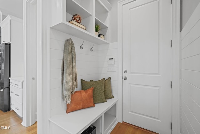 121 Hardy Oaks Way, Holly Springs, NC 27540 - mudroom featuring light wood-type flooring