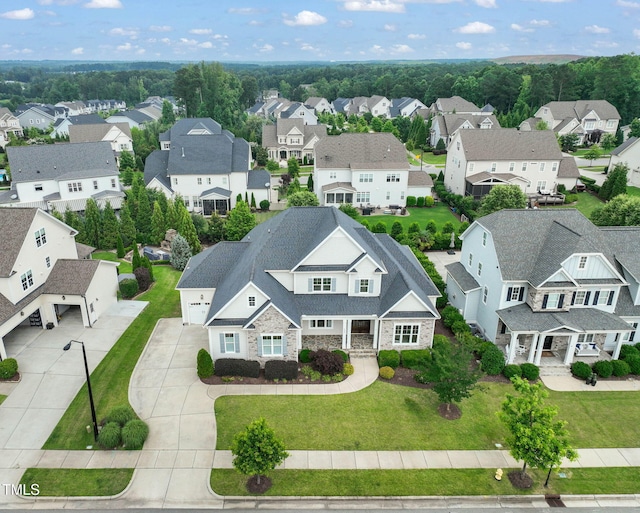 121 Hardy Oaks Way, Holly Springs, NC 27540 - aerial perspective of suburban area