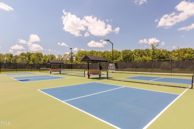 121 Hardy Oaks Way, Holly Springs, NC 27540 - view of tennis court with community basketball court