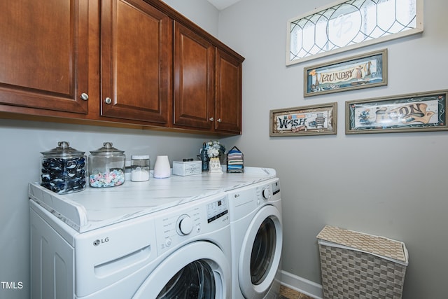 514 Ashley Woods Dr, Gibsonville, NC 27249 - washroom with separate washer and dryer and cabinet space