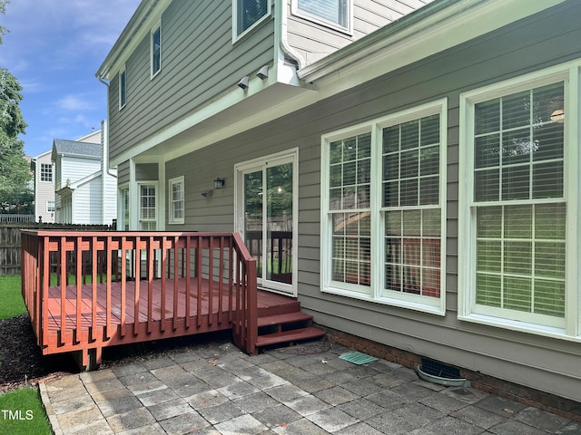 8640 Swarthmore Dr, Raleigh, NC 27615 - deck with a patio