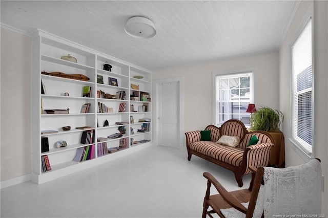 92 Nathan Dudley Rd, Clinton, NC 28328 - sitting room featuring crown molding and baseboards