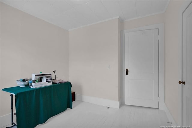 92 Nathan Dudley Rd, Clinton, NC 28328 - office space with baseboards and ornamental molding