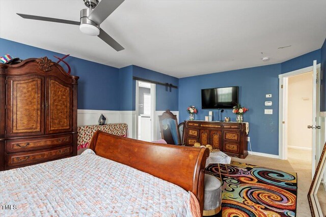 6001 Winged Willet Ct, Wendell, NC 27591 - carpeted bedroom featuring a ceiling fan