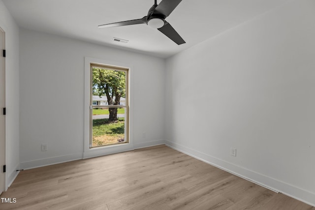 620 Red Carriage Ave, Durham, NC 27704 - unfurnished room featuring light wood-type flooring and ceiling fan