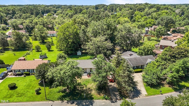 620 Red Carriage Ave, Durham, NC 27704 - aerial perspective of suburban area with a forest