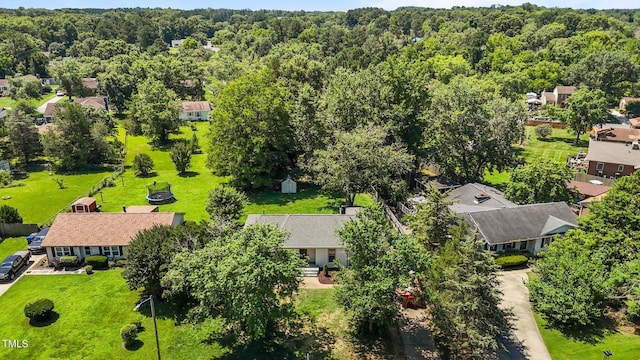 620 Red Carriage Ave, Durham, NC 27704 - aerial perspective of suburban area with a forest