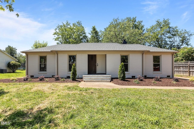 620 Red Carriage Ave, Durham, NC 27704 - single story home with brick siding, crawl space, and a shingled roof