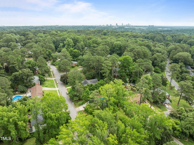 3516 Swift Dr, Raleigh, NC 27606 - drone / aerial view of a heavily wooded area