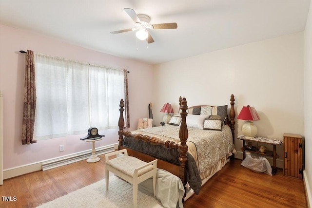 1103 Treemont Rd NW, Wilson, NC 27896 - bedroom with wood finished floors and ceiling fan