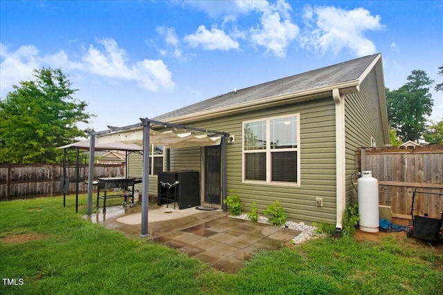 51 Balboa Pkwy, Clayton, NC 27520 - rear view of property with a pergola, a patio, and a fenced backyard