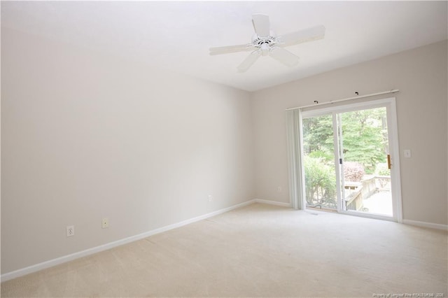 38 Windsong Pl, Whispering Pines, NC 28327 - empty room with light carpet and ceiling fan
