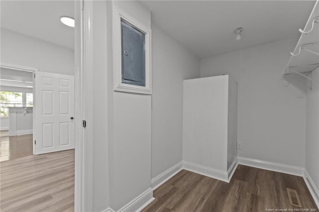 123 John St, Fayetteville, NC 28305 - walk in closet with wood finished floors
