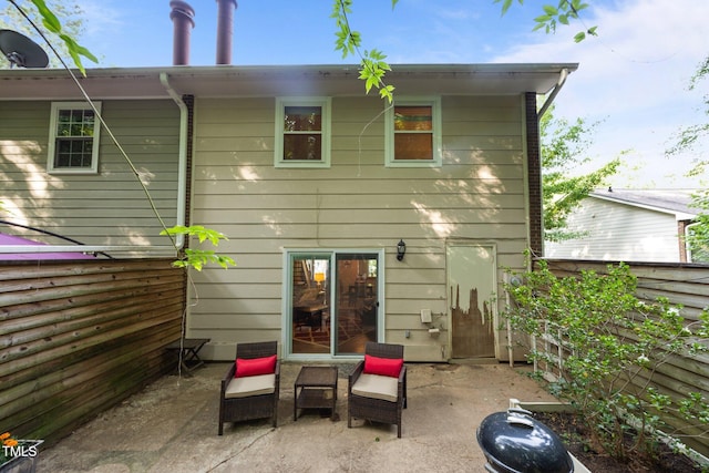 6021 Dixon Dr, Raleigh, NC 27609 - back of property with a patio