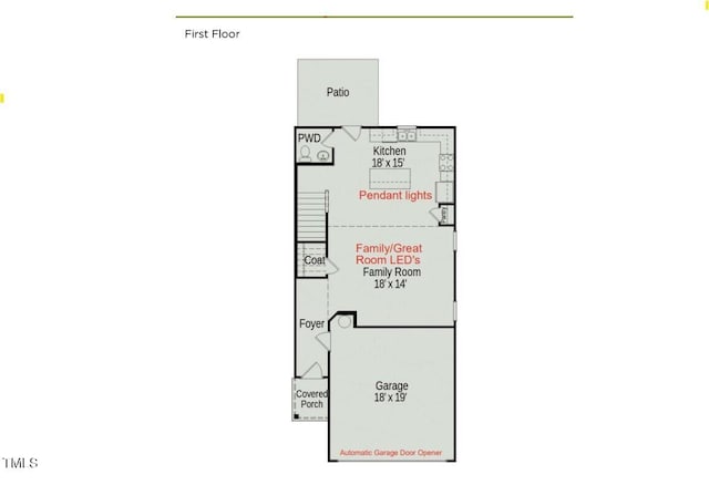 120 Bruce Dr, Dunn, NC 28334 - view of floor plan / room layout