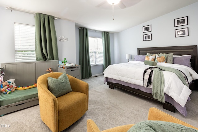 320 Gilman Ln Unit 106, Raleigh, NC 27610 - carpeted bedroom featuring a ceiling fan