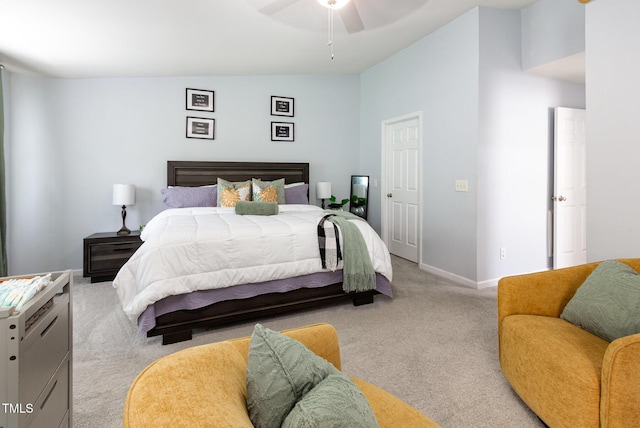 320 Gilman Ln Unit 106, Raleigh, NC 27610 - bedroom featuring light carpet and ceiling fan