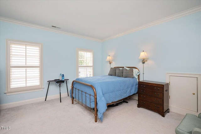 1313 Duplin Rd, Raleigh, NC 27607 - bedroom with crown molding and light colored carpet