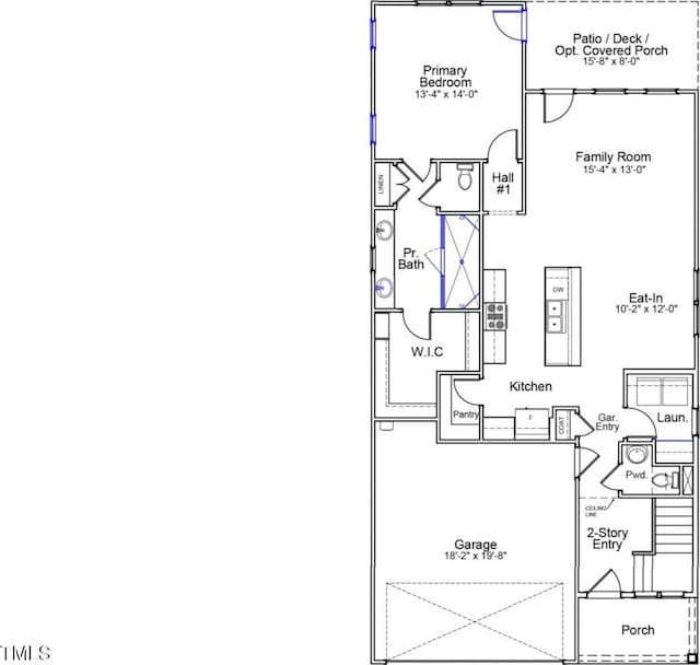 272 Meadowbark Bnd Unit 41, Garner, NC 27529 - view of property floor plan