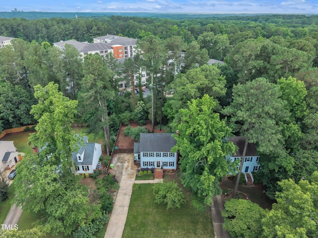 7917 Featherstone Dr, Raleigh, NC 27615 - view of property location featuring a heavily wooded area