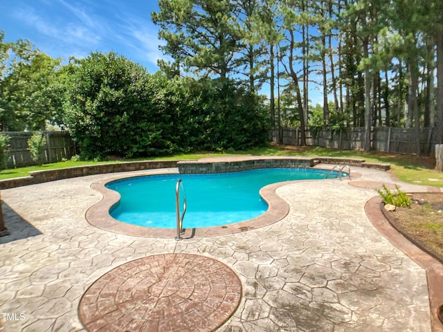 1201 Dagmar Ln, Wake Forest, NC 27587 - view of pool with a fenced backyard and a patio area