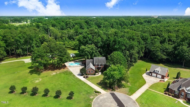 116 Twin Oaks Pl, Goldsboro, NC 27530 - bird's eye view of a heavily wooded area