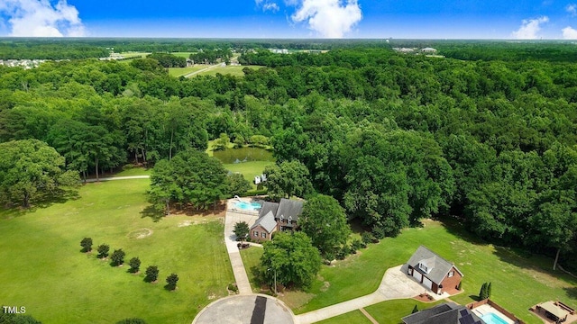 116 Twin Oaks Pl, Goldsboro, NC 27530 - aerial view of a heavily wooded area
