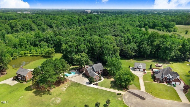 116 Twin Oaks Pl, Goldsboro, NC 27530 - bird's eye view of a heavily wooded area