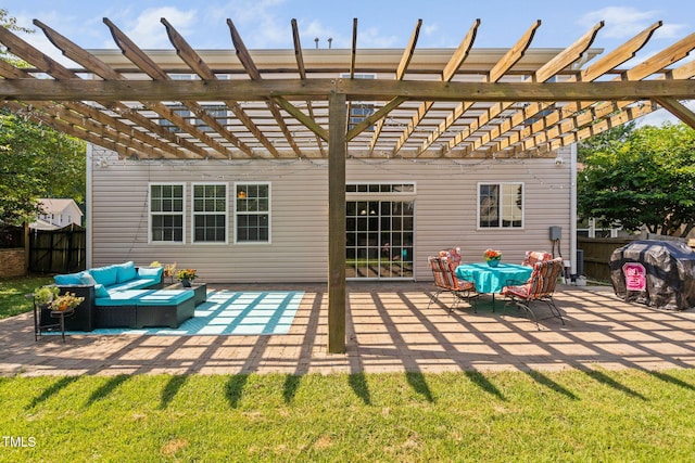200 Woodvale Way, Fuquay Varina, NC 27526 - view of patio / terrace featuring a pergola, an outdoor hangout area, and grilling area