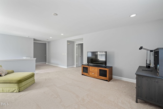 200 Woodvale Way, Fuquay Varina, NC 27526 - living area featuring light colored carpet and recessed lighting
