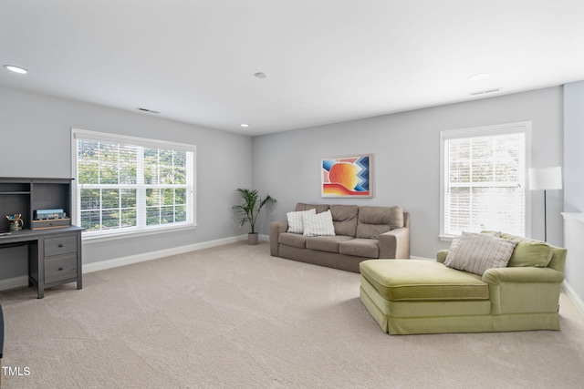 200 Woodvale Way, Fuquay Varina, NC 27526 - living room with carpet flooring, plenty of natural light, and recessed lighting