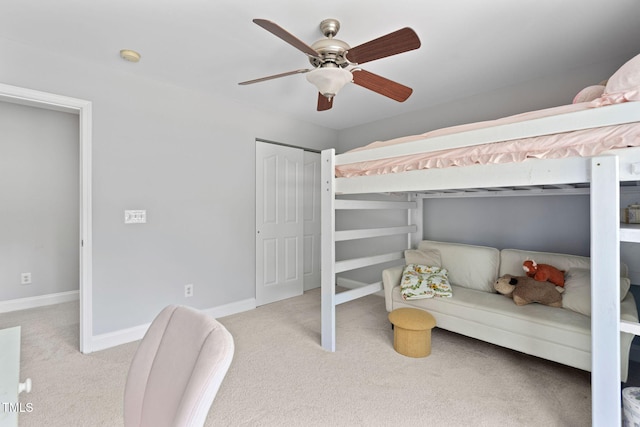 200 Woodvale Way, Fuquay Varina, NC 27526 - bedroom with carpet flooring, ceiling fan, and a closet
