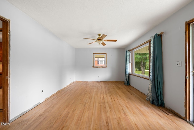 218 Forestville Rd, Wake Forest, NC 27587 - unfurnished room with light wood-type flooring and ceiling fan