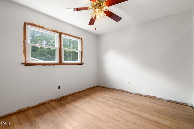 218 Forestville Rd, Wake Forest, NC 27587 - spare room featuring light wood finished floors and a ceiling fan