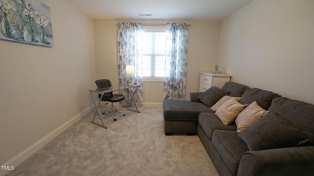 966 Airedale Trl, Garner, NC 27529 - home office featuring baseboards and light carpet