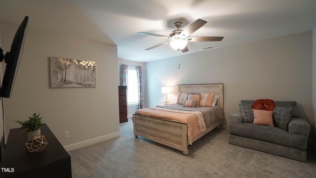 966 Airedale Trl, Garner, NC 27529 - carpeted bedroom with baseboards and ceiling fan